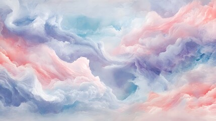 Fototapete - Pastel Cloudscape Dreamlike Abstract Art