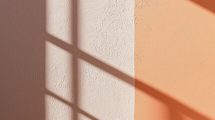 Wall Mural - close up of light pastel wall featuring smooth textures and soft shadows. interplay of light creates calming atmosphere, enhancing wall subtle colors