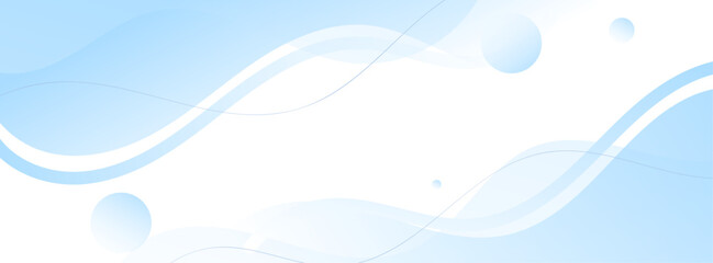Leinwandbilder - Banner background. Blue and white. Wave abstract memphis. Simple design. EPS 10
