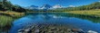 © Factory Stock - Serene Mountain Lake Reflection