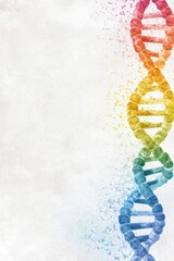 Poster - Innovative Gene Editing and Diagnostics Conceptual Artwork in Vibrant Colors
