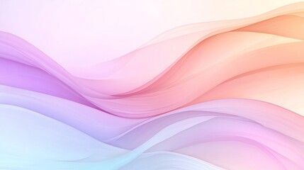 Poster - Elegant pastel gradient design featuring a soft dreamlike color palette and delicate textural elements showcasing a modern minimalist aesthetic with a subtle photographic influence and a tranquil