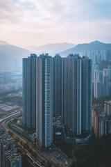 Wall Mural - Cityscape from High-Rise Building