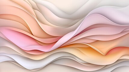 Poster - Pastel gradient abstract design featuring a soft textured overlay in a contemporary minimalist aesthetic with clean lines and a modern elegant composition