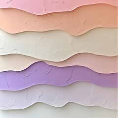 Poster - Soothing pastel color gradient with an intricately detailed textured pattern showcasing a sleek contemporary visual style