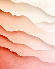 Poster - Tranquil gradient background seamlessly flowing from light coral to subtle tan hues complemented by a faint textural pattern for a sophisticated