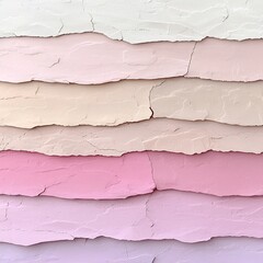 Poster - Pastel gradient horizon with a gentle blend of soft neutral tones and a tactile textured overlay in a clean contemporary minimalist design  This soothing serene landscape wallpaper creates a calming
