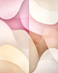 Poster - Harmonious Pastel Gradient with Refined Gentle Film Grain Overlay   Captivating Abstract Digital Art in a Modern and Elegant Visual Style