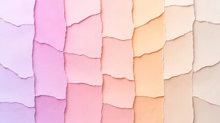 Poster - Refined and contemporary digital art backdrop featuring a soft pastel gradient from rose to beige tones enhanced by a delicate textured overlay for a serene and elegant look