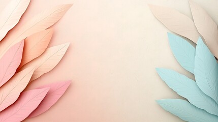 Poster - Sophisticated pastel gradient background with a soft transition from pink to beige featuring a subtle textured noise overlay for a contemporary and minimalist design aesthetic