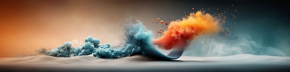 Poster - Captivating depicting an animation of a wave packet undergoing absorption emission and scattering at specific frequencies showcasing the dynamic and powerful interplay of energy light and physics