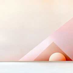 Poster - Soft gradient backdrop transitioning from pale pink to warm beige with a textured noise overlay that adds depth and dimension