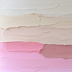 Poster - Minimalist pastel gradient canvas with a delicate textural overlay transitioning from light pink to soft beige hues  This modern and contemporary design creates a calm soothing and serene aesthetic