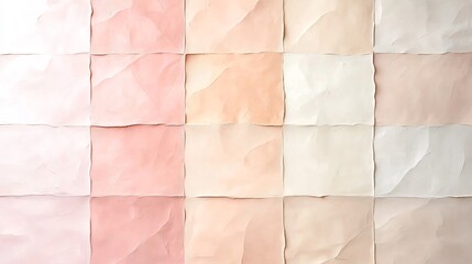 Poster - Soft pastel gradient backdrop shifting from pink to beige featuring a contemporary minimalist design with a faint textured overlay creating an elegant and soothing aesthetic