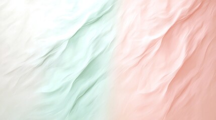 Poster - Elegant pastel gradient background with a subtle textured noise overlay and a contemporary minimalist style  The delicate blush and mint tones create a soft muted palette