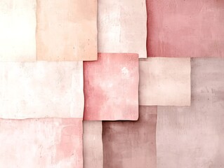 Poster - delicate pastel gradient composition seamlessly blending from pale pink to warm beige hues accentuat