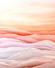 Poster - Delicate pastel gradient field landscape with soft rose to tan color tones subtle film grain overlay and modern abstract technique creating a serene ethereal and minimalist ambiance