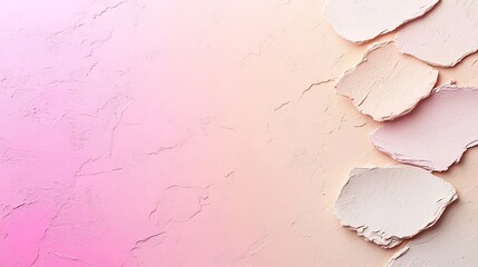 Poster - Pastel Pink to Beige Gradient Background with a Soft Ethereal Textured Overlay   Minimalist and Elegant Contemporary Visual Style