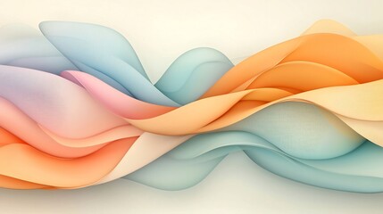 Poster - Elegant pastel gradient background with a subtle textured noise accent and a modern minimalist design creating a calming and contemporary digital art composition with a balanced and peaceful visual