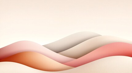 Aufkleber - Minimalist Pastel Gradient Landscape with Soft Color Transition and Stylish Textured Noise Overlay Showcasing a Contemporary Art Aesthetic in Studio Photography