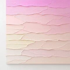 Poster - Minimalist Pastel Gradient Canvas with Delicate Textural Overlay   Transitioning from Light Pink to Soft Beige Hues Featuring a Serene and Soothing Aesthetic