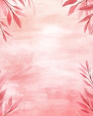 Poster - Delicate Pastel Gradient Background with a Contemporary Minimalist Aesthetic and Subtle Textured Floral Elements