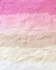 Poster - Elegant pastel color field with a soft gradient fading from pink to beige featuring a refined textural overlay for a clean contemporary visual aesthetic  This digital art background has a modern