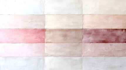 Poster - Delicate pastel gradient backdrop blending seamlessly from blushing pink to warm beige accentuated by a subtle textural overlay exuding a minimalist modern aesthetic