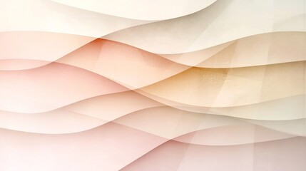 Poster - Elegant and soothing pastel gradient backdrop featuring a harmonious blend of soft pink and beige hues with a subtle textured noise overlay and a minimalist