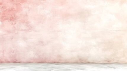 Poster - Elegant and chic pastel gradient backdrop in soft pink and beige hues with a subtle textured noise overlay and a contemporary minimalist aesthetic