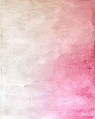 Poster - Refined Pastel Gradient Canvas with Distressed Texture   A modern minimalist background featuring a smooth shift from blushing pink to calming beige with a lightly grainy