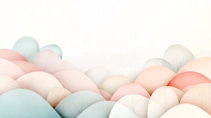 Poster - Refined pastel gradient design with a smooth transition from pink to beige tones complemented by a faint textured noise overlay exuding a minimalist contemporary charm  Delicate brush strokes