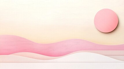 Poster - Elegant and Contemporary Pastel Gradient Design with Smooth Transitions and Subtle Textured Overlay Creating a Serene and Dreamy Landscape Atmosphere
