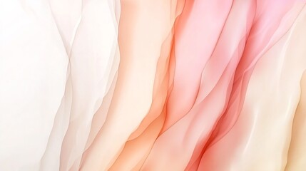 Poster - Sophisticated pastel gradient backdrop ranging from soft pink to muted beige featuring a delicate textured noise overlay in a minimalist modern style for a chic elegant aesthetic