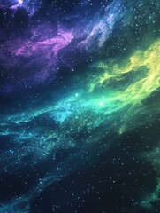 Wall Mural - space with stars and nebulas