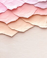 Poster - Pastel gradient backdrop ranging from soft pink to beige with a subtle overlaying geometric texture pattern creating a clean minimalist
