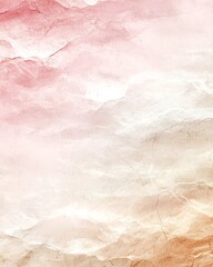 Poster - Soft blush and beige pastel gradient background with a delicate textured overlay showcasing a minimalist contemporary design in a serene