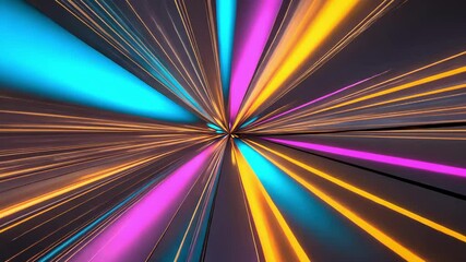 Wall Mural - Bright neon lights create an energetic abstract background with dynamic motion and vivid colors, enhancing modern visual aesthetics