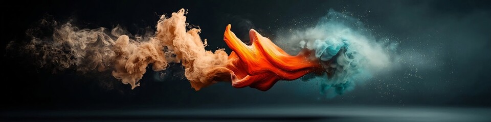 Poster - animated depicting the dynamic behavior of a wave packet as it undergoes absorption emission and sca