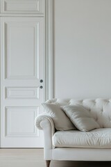 Poster - White Couch and Door