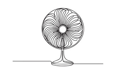 fan isolated on white background