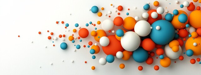 Poster - vibrant 3d rendered visualization of the frequency distribution of voting preferences in an election