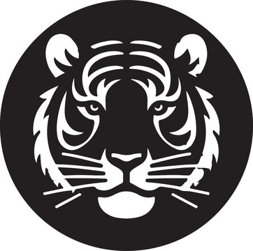 Isolated black tiger icon Vector, black tiger Silhouette,black  tiger icon set, black tiger for logo,color black tiger Vector illustration, Vector Graphic, 