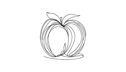 Wall Mural - hand drawn illustration of a pear