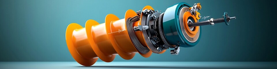 Poster - 3d rendered diagram illustrating the frequency response characteristics of a mechanical system the i