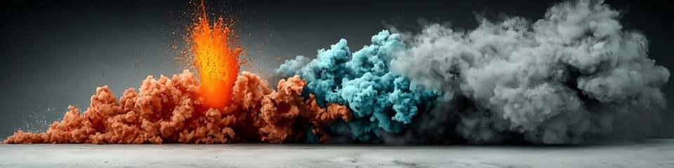 Poster - Vibrant of a Volcanic Eruption Spectral Analysis Depicting the Intense Frequency Content and Energy Dynamics of a Fiery Volcanic Explosion