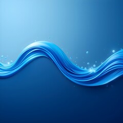 Poster - Waves on the water surface. Natural background. Stock vector image.