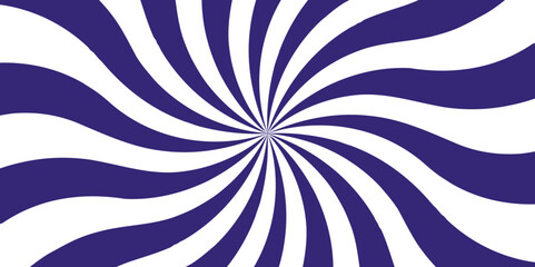Poster - Abstract background with rays retro starburst. Blue and white twisted swirl. Spiral radial striped backdrop design. Ray stripes Funky ray elements, circle motifs, reminiscent of circus themes.   