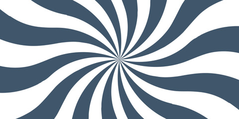 Poster - Abstract background with rays retro starburst. Black and white twisted swirl. Spiral radial striped backdrop design. Ray stripes Funky ray elements, circle motifs, reminiscent of circus themes.   