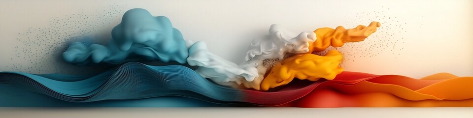 Fototapete - vibrant frequency visualization of regional energy consumption an abstract and colorful digital depi